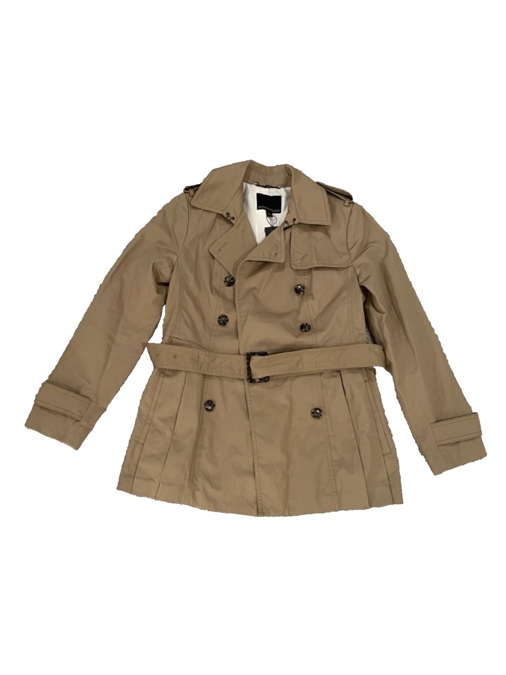 BANANA REPUBLIC Beige Cashew Classic Trench Coat Belted - 6